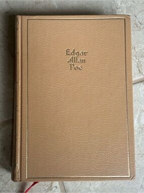 Edgar Allan Poe vintage hardcover The Works of Poe attached ribbon bookmark
